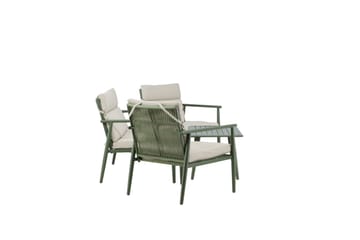 Mazzaro Sofagruppe Utendørs 4-seter - Grønn/Beige - Hagemøbler - Loungemøbler - Sofagruppe utendørs