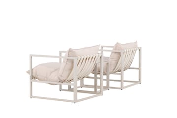 Messina Sofagruppe Utendørs 2-seter - Beige - Hagemøbler - Loungemøbler - Sofagruppe utendørs