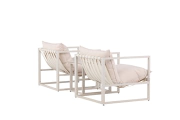 Messina Sofagruppe Utendørs 2-seter - Beige - Hagemøbler - Loungemøbler - Sofagruppe utendørs