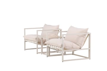 Messina Sofagruppe Utendørs 2-seter - Beige - Hagemøbler - Loungemøbler - Sofagruppe utendørs