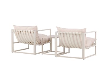 Messina Sofagruppe Utendørs 2-seter - Beige - Hagemøbler - Loungemøbler - Sofagruppe utendørs