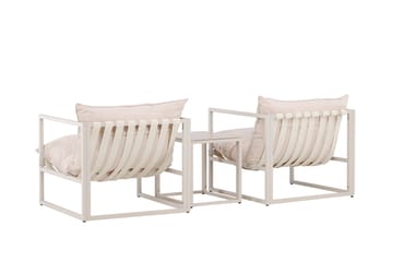 Messina Sofagruppe Utendørs 2-seter - Beige - Hagemøbler - Loungemøbler - Sofagruppe utendørs