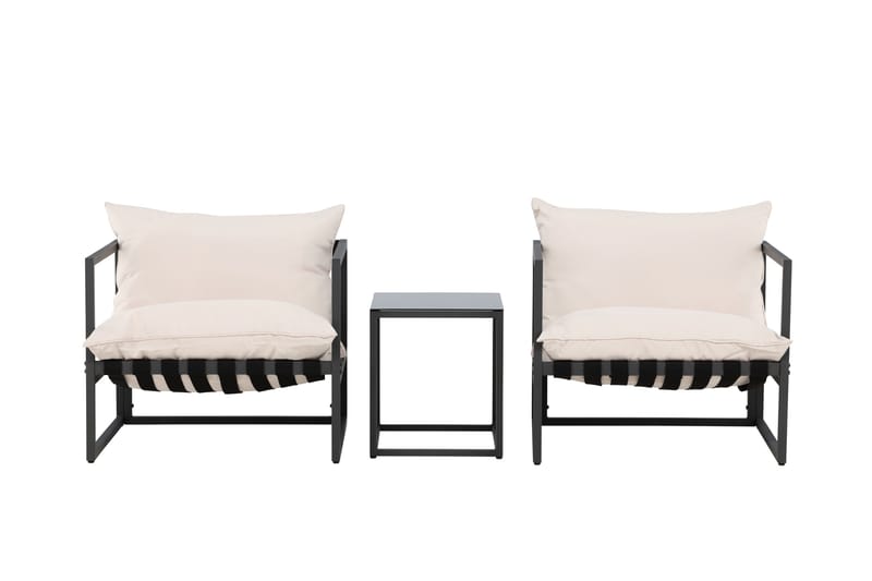 Messina Sofagruppe Utendørs 2-seter, Svart