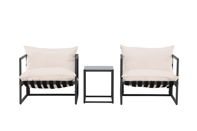 Messina Sofagruppe Utendørs 2-seter - Svart - Hage - Utemiljø - Veranda & terrasse - Verandamøbler