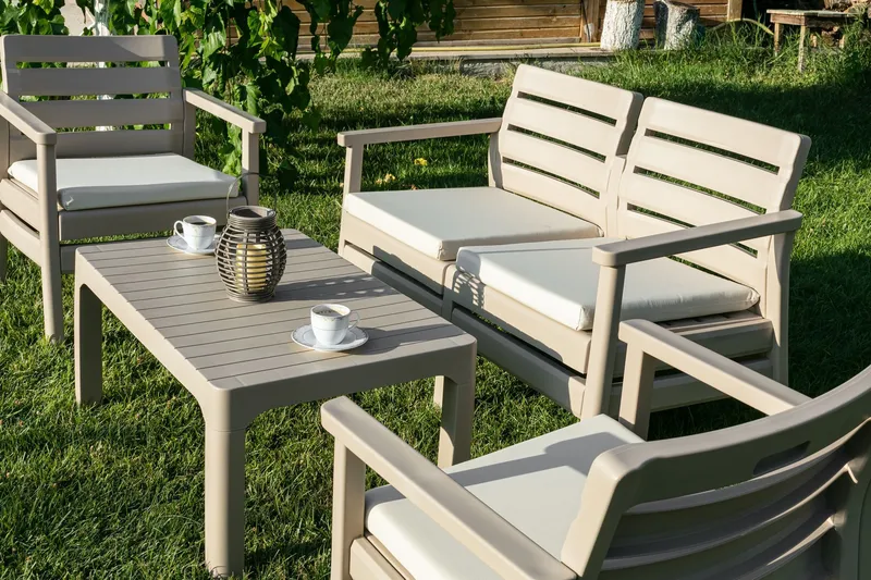 Momira Loungegruppe utendørs - Desert Beige - Hage - Utemiljø - Veranda & terrasse - Verandamøbler