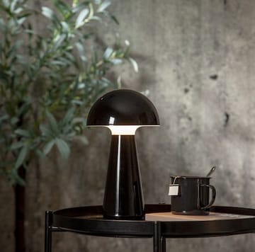 Mushroom Bordlampe 16 cm - blank svart - Hage - Utemiljø - Veranda & terrasse - Verandabelysning