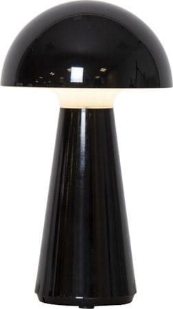 Mushroom Bordlampe 16 cm - blank svart - Hage - Utemiljø - Veranda & terrasse - Verandabelysning