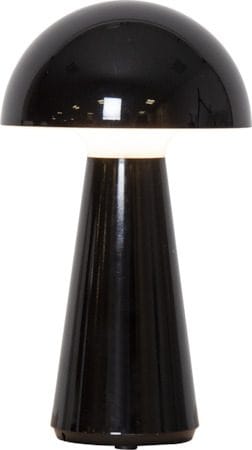 Mushroom Bordlampe 16 cm - blank svart - Hage - Utemiljø - Veranda & terrasse - Verandabelysning