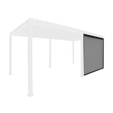 Nedtrekkbar skjerm til paviljong HOME4YOU Mirador-111 hvit/lys grå 4 m - Hvit/lys grå - Hage - Utemiljø - Veranda & terrasse - Sikkerhet & vindubeskyttelse veranda