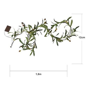 Olivec Girlander - grønn med brun kabel - Hage - Utemiljø - Veranda & terrasse - Verandabelysning