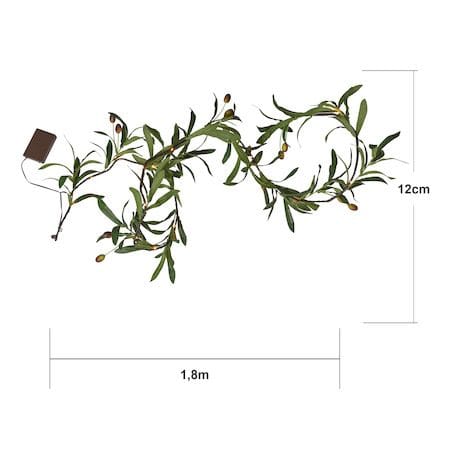 Olivec Girlander - grønn med brun kabel - Hage - Utemiljø - Veranda & terrasse - Verandabelysning