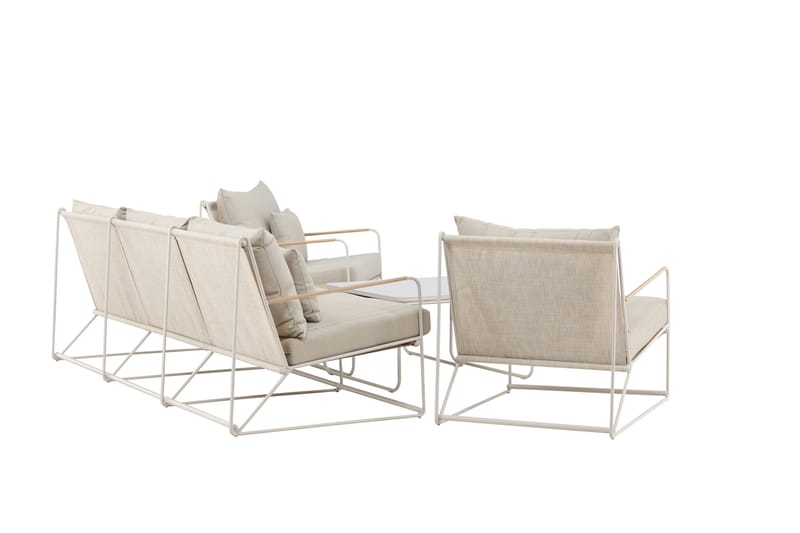 Palazzo Sofagruppe Utendørs 5-seter - Beige - Hage - Utemiljø - Veranda & terrasse - Verandamøbler