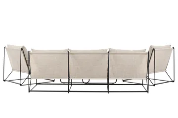 Palazzo Sofagruppe Utendørs 5-seter - Svart/Beige - Hagemøbler - Loungemøbler - Sofagruppe utendørs