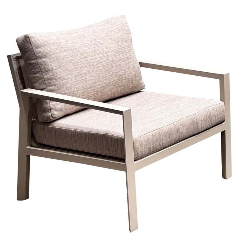 Palermo Hagemøbelgruppe Sofagruppe: 3-seter sofa, 2 lenestoler, sofabord - Beige - Hage - Utemiljø - Veranda & terrasse - Verandamøbler