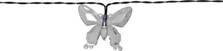 Papillon solcellelysslynge - transparent - Hage - Utemiljø - Veranda & terrasse - Verandabelysning