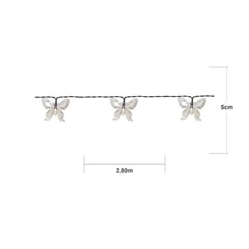 Papillon solcellelysslynge - transparent - Hage - Utemiljø - Veranda & terrasse - Verandabelysning