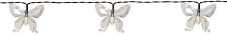 Papillon solcellelysslynge - transparent - Hage - Utemiljø - Veranda & terrasse - Verandabelysning