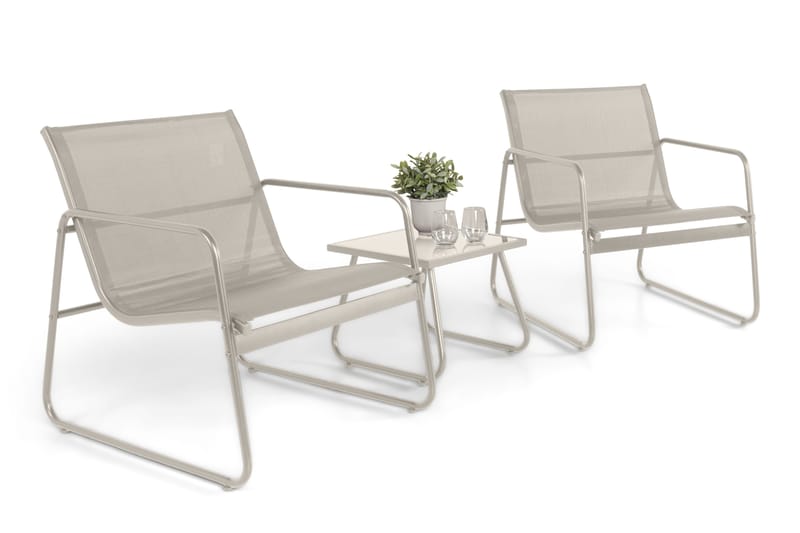 Pelanda cafésett for utendørs bruk - Beige - Hage - Utemiljø - Veranda & terrasse - Verandamøbler