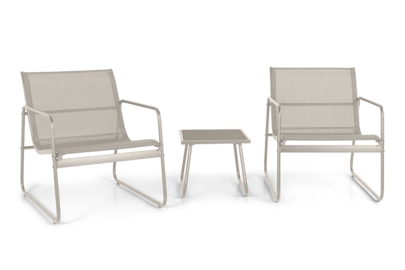 Pelanda cafésett for utendørs bruk, Beige