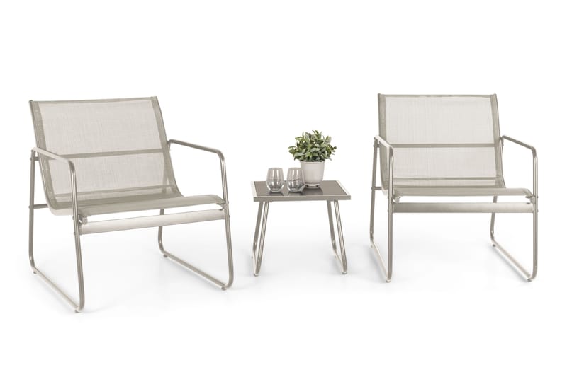 Pelanda cafésett for utendørs bruk - Beige - Hage - Utemiljø - Veranda & terrasse - Verandamøbler