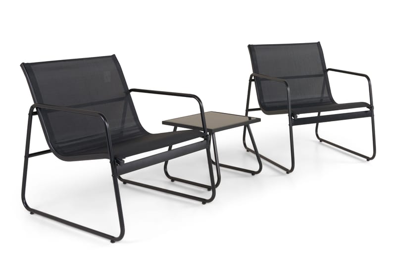 Pelanda cafésett for utendørs bruk - Svart - Hage - Utemiljø - Veranda & terrasse - Verandamøbler