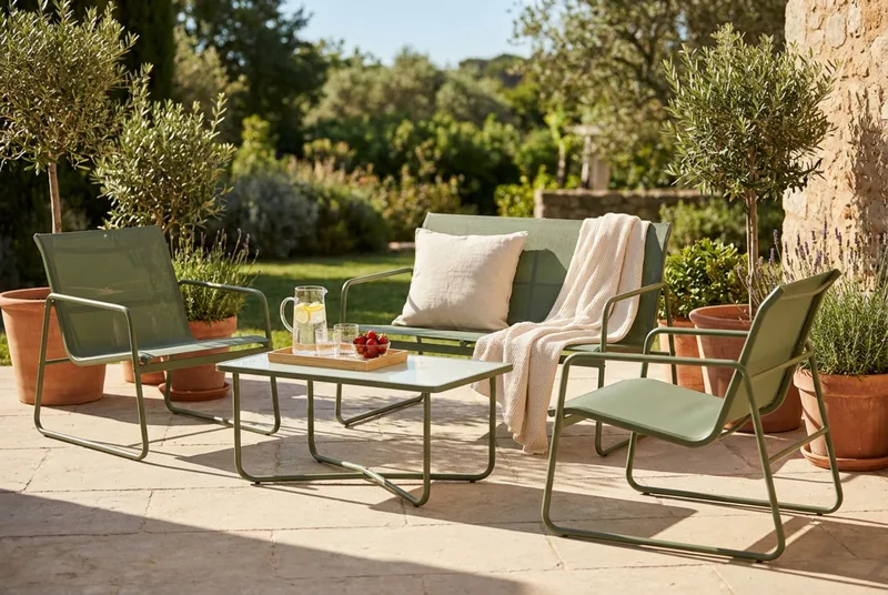 Pelanda loungegruppe utendørs - Grønn - Hage - Utemiljø - Veranda & terrasse - Verandamøbler