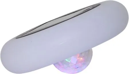 Pool light solcelledekorasjon 19 cm - hvit med flerfarget lys - Hage - Utemiljø - Veranda & terrasse - Verandabelysning