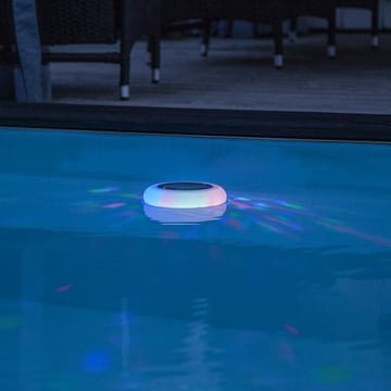 Pool light solcelledekorasjon 19 cm - hvit med flerfarget lys - Hage - Utemiljø - Veranda & terrasse - Verandabelysning