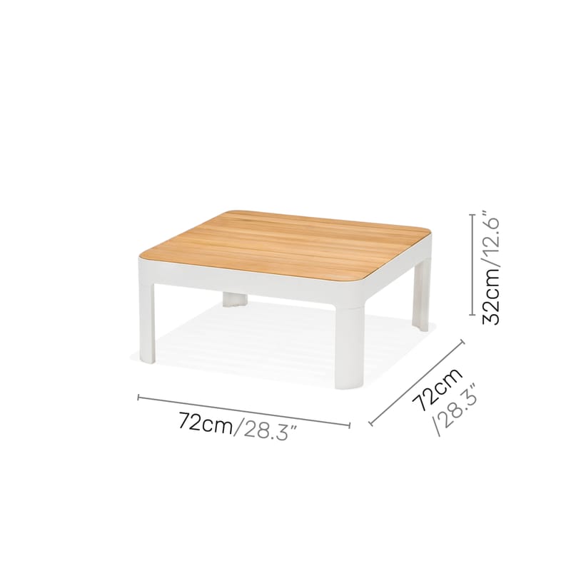 Portals Modulsett 2× 2-seter sofaer + sofabord - Korallsand - Hage - Utemiljø - Veranda & terrasse - Verandamøbler
