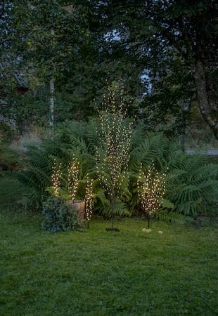 Reedy dekorasjonsgren med belysning 60 cm - svart - Hage - Utemiljø - Veranda & terrasse - Verandabelysning