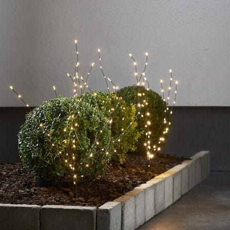 Reedy dekorasjonsgren med belysning 60 cm - svart - Hage - Utemiljø - Veranda & terrasse - Verandabelysning