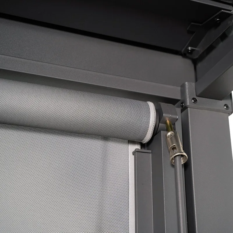 Rullegardin til paviljong HOME4YOU Mirador-80/88 3M, grå - Grå - Hage - Utemiljø - Veranda & terrasse - Sikkerhet & vindubeskyttelse veranda