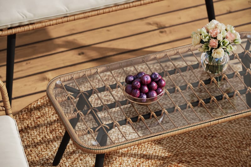 Sammy Sofagruppe 4-seter - Beige - Hage - Utemiljø - Veranda & terrasse - Verandamøbler