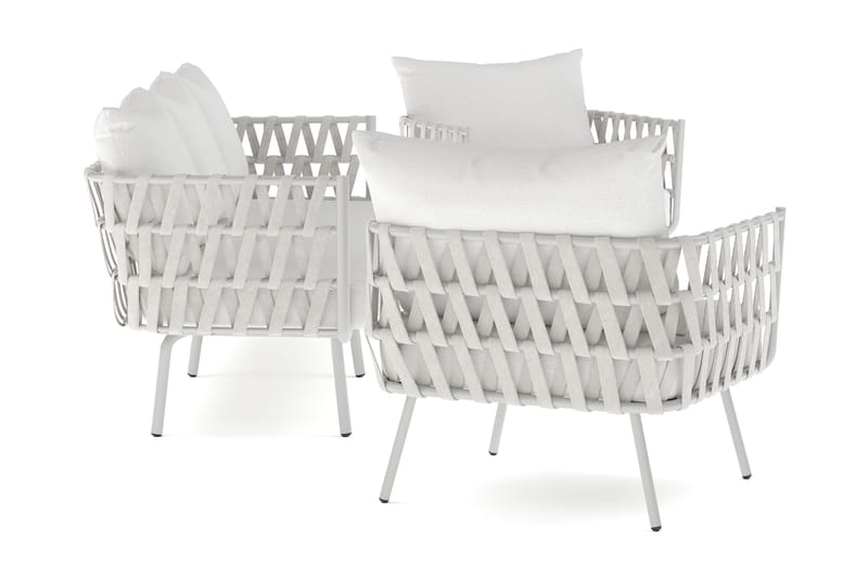 Sandina sofagruppe 3-seter + 2 lenestoler - Beige - Hage - Utemiljø - Veranda & terrasse - Verandamøbler