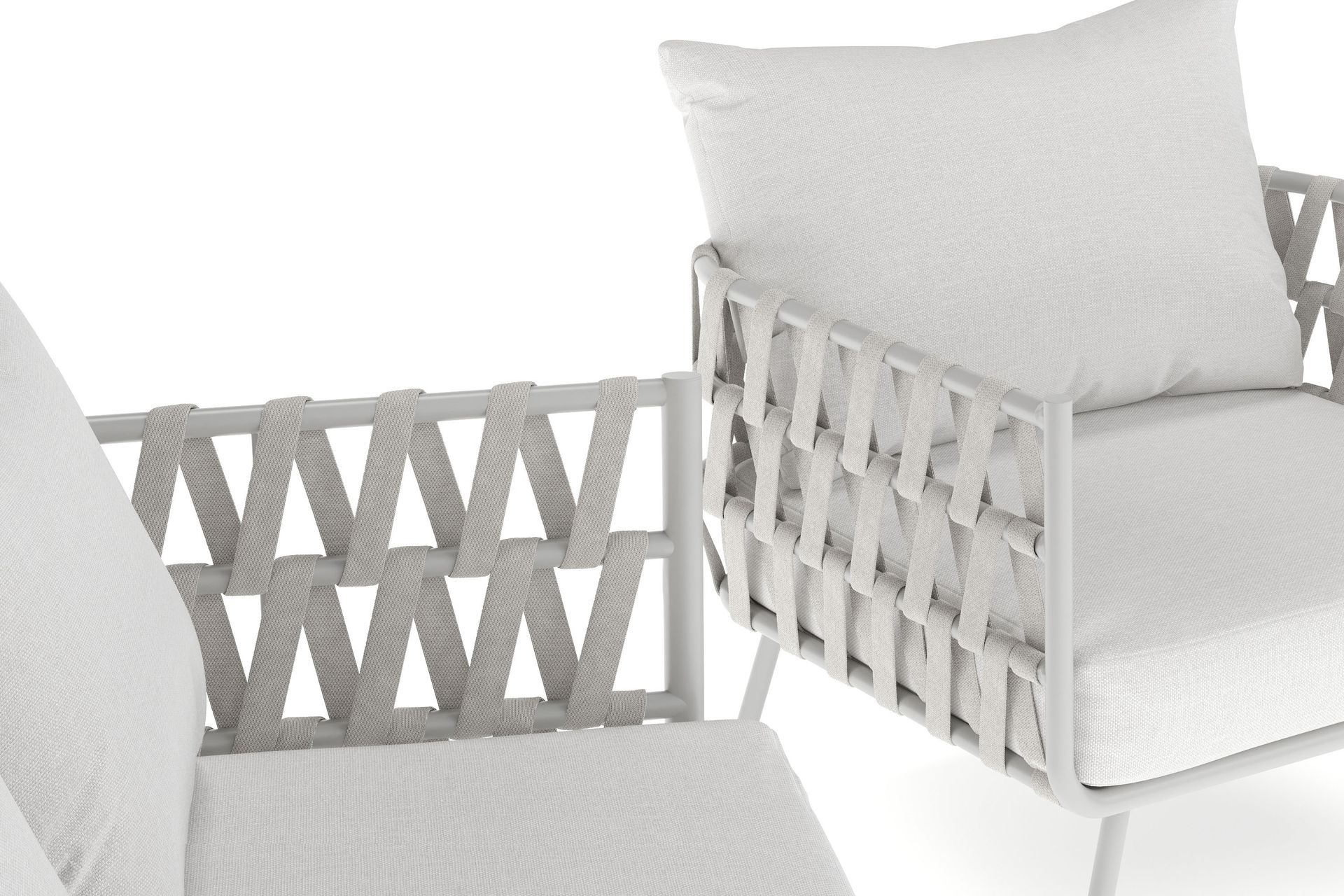 Sandina sofagruppe 3-seter + 2 lenestoler - Beige - Hage - Utemiljø - Veranda & terrasse - Verandamøbler