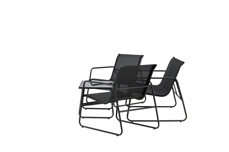 Scopello Sofagruppe Utendørs 4-seter - Svart - Hage - Utemiljø - Veranda & terrasse - Verandamøbler