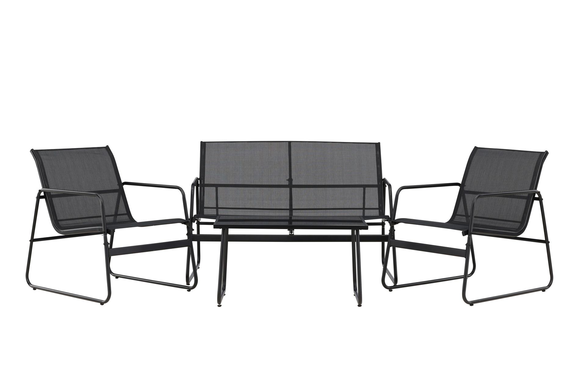 Scopello Sofagruppe Utendørs 4-seter - Svart - Hage - Utemiljø - Veranda & terrasse - Verandamøbler