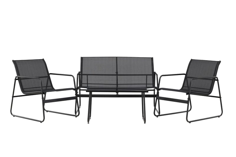 Scopello Sofagruppe Utendørs 4-seter - Svart - Hage - Utemiljø - Veranda & terrasse - Verandamøbler