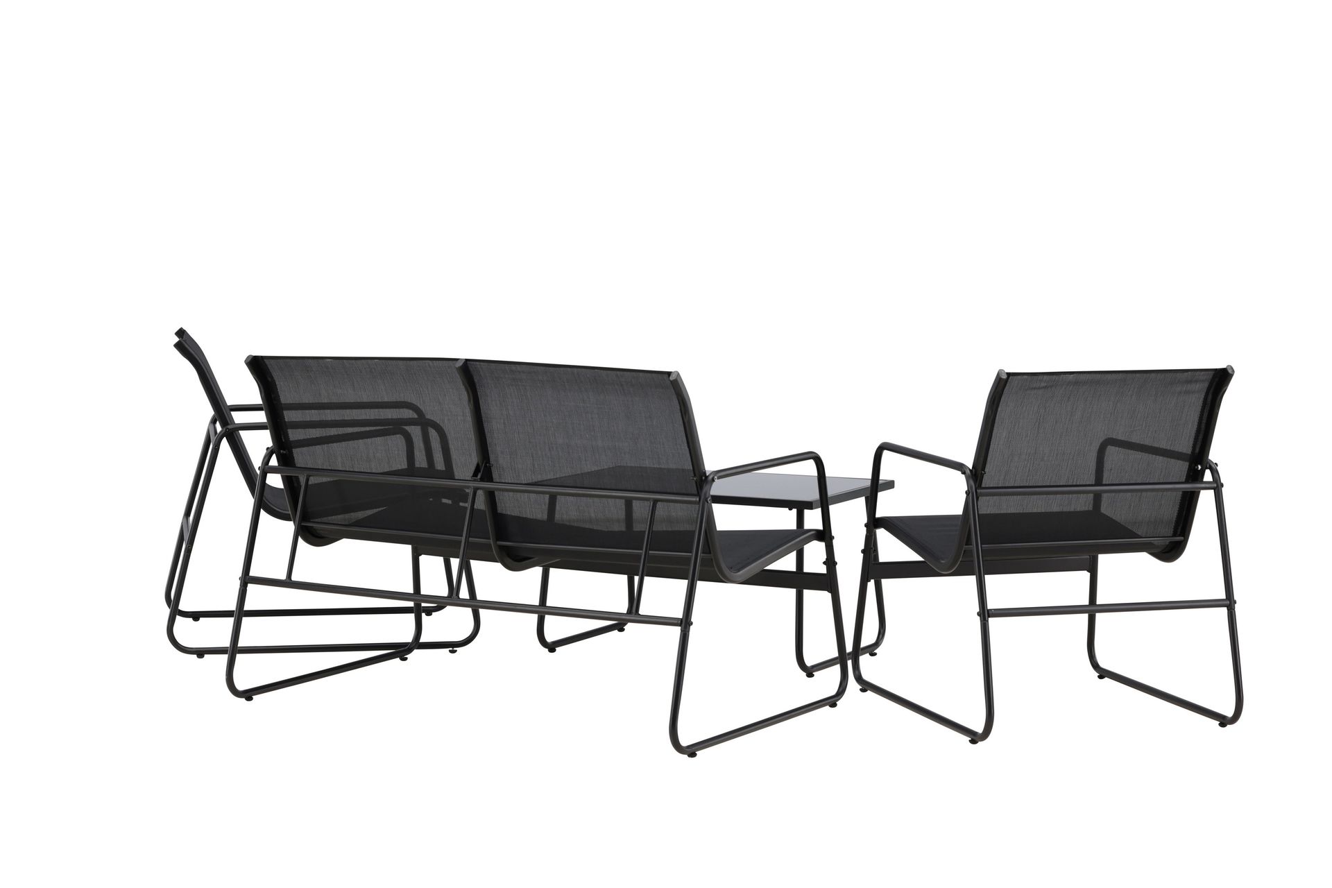Scopello Sofagruppe Utendørs 4-seter - Svart - Hage - Utemiljø - Veranda & terrasse - Verandamøbler