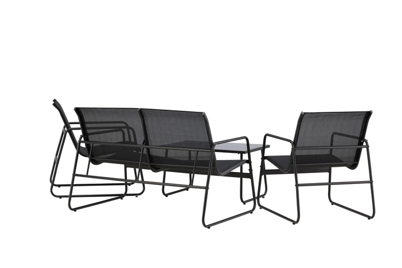 Scopello Sofagruppe Utendørs 4-seter - Svart - Hage - Utemiljø - Veranda & terrasse - Verandamøbler