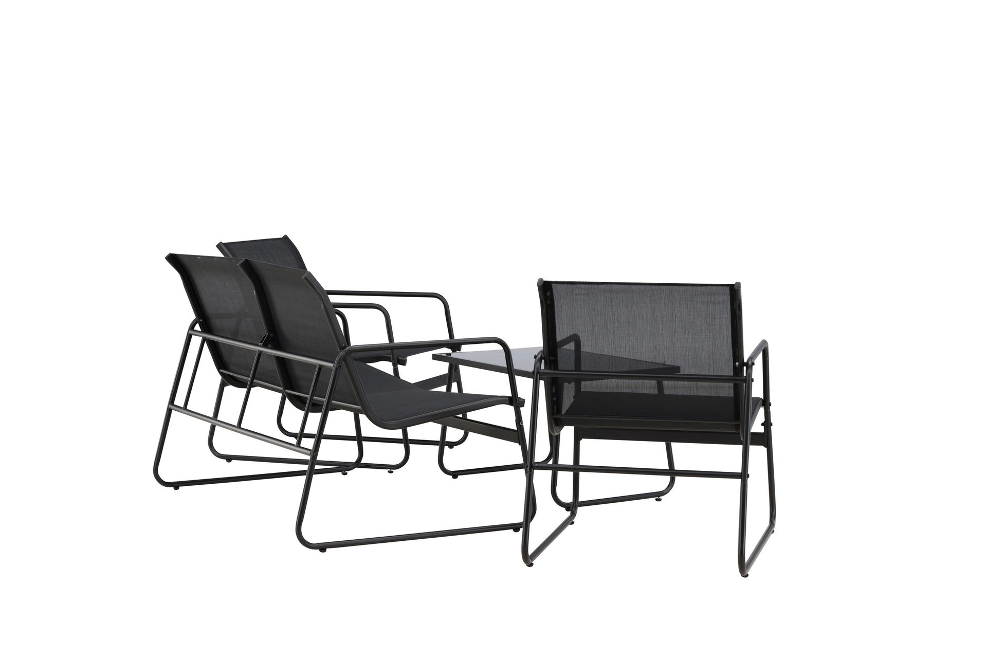 Scopello Sofagruppe Utendørs 4-seter - Svart - Hage - Utemiljø - Veranda & terrasse - Verandamøbler
