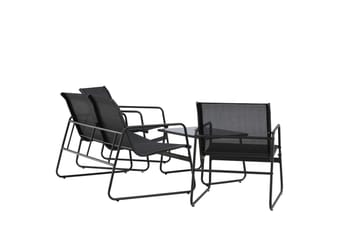 Scopello Sofagruppe Utendørs 4-seter - Svart - Hage - Utemiljø - Veranda & terrasse - Verandamøbler
