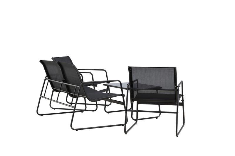 Scopello Sofagruppe Utendørs 4-seter - Svart - Hage - Utemiljø - Veranda & terrasse - Verandamøbler