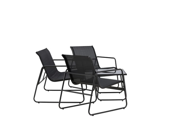 Scopello Sofagruppe Utendørs 4-seter - Svart - Hage - Utemiljø - Veranda & terrasse - Verandamøbler