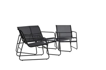 Scopello Sofagruppe Utendørs 4-seter - Svart - Hage - Utemiljø - Veranda & terrasse - Verandamøbler