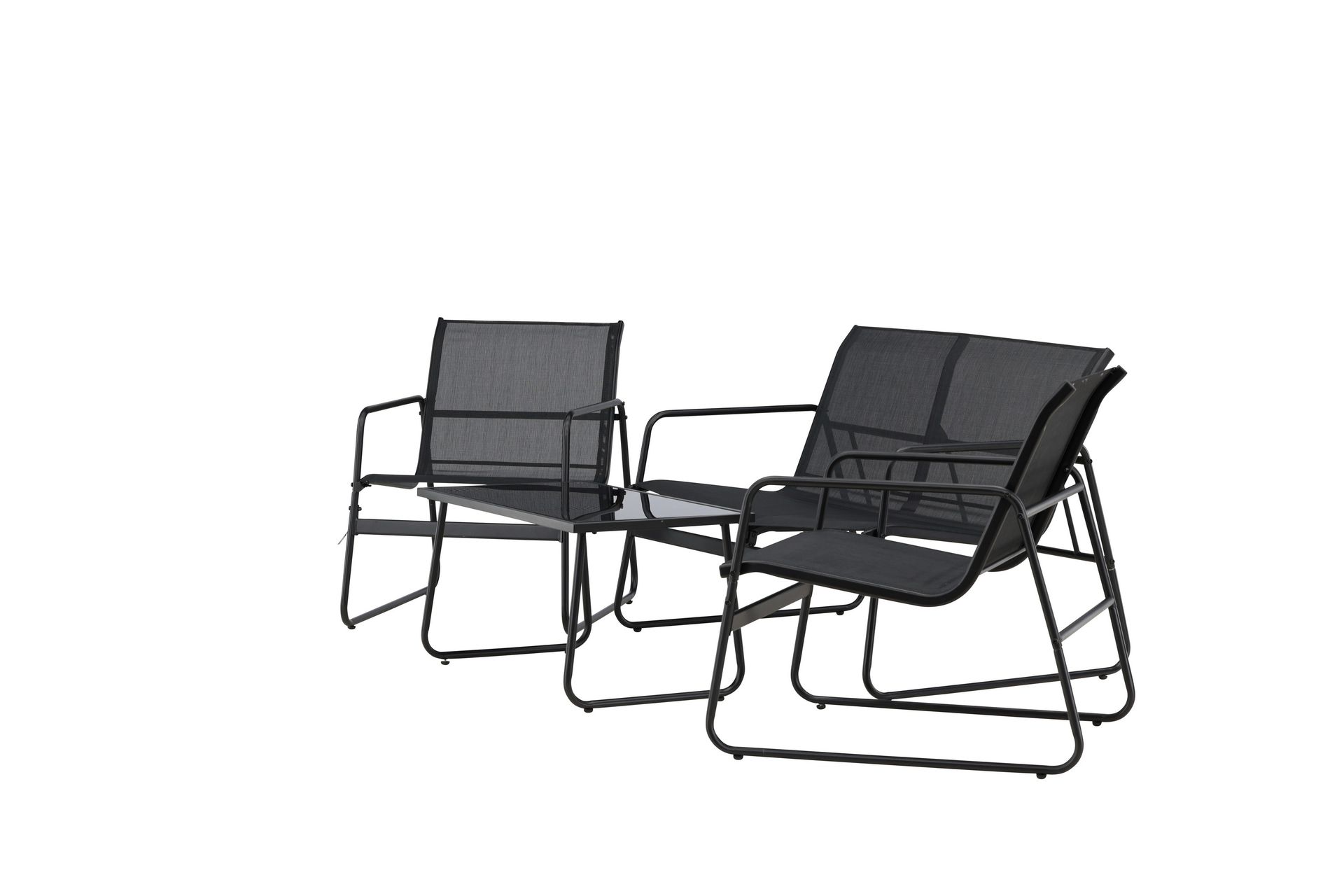 Scopello Sofagruppe Utendørs 4-seter - Svart - Hage - Utemiljø - Veranda & terrasse - Verandamøbler
