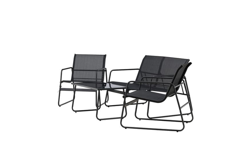 Scopello Sofagruppe Utendørs 4-seter - Svart - Hage - Utemiljø - Veranda & terrasse - Verandamøbler