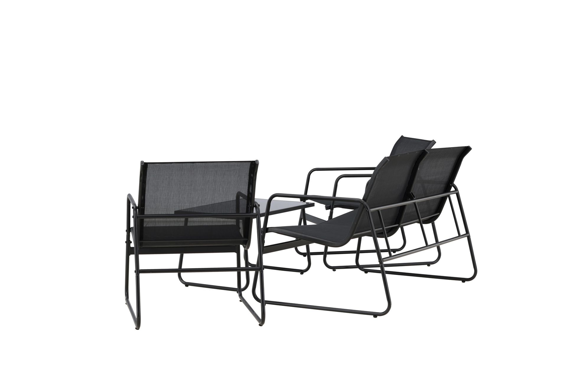 Scopello Sofagruppe Utendørs 4-seter - Svart - Hage - Utemiljø - Veranda & terrasse - Verandamøbler