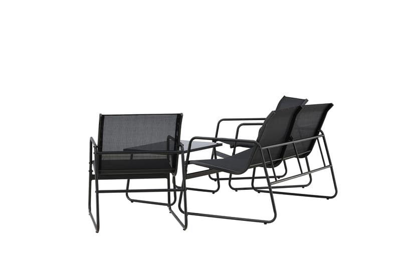 Scopello Sofagruppe Utendørs 4-seter - Svart - Hage - Utemiljø - Veranda & terrasse - Verandamøbler