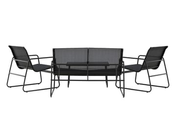 Scopello Sofagruppe Utendørs 4-seter - Svart - Hage - Utemiljø - Veranda & terrasse - Verandamøbler